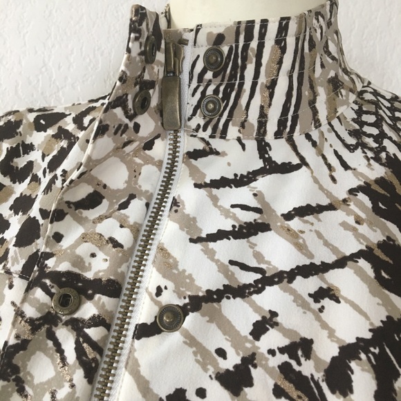 Chico’s Zenergy Tribal Print Blazer Sz M - Picture 9 of 16